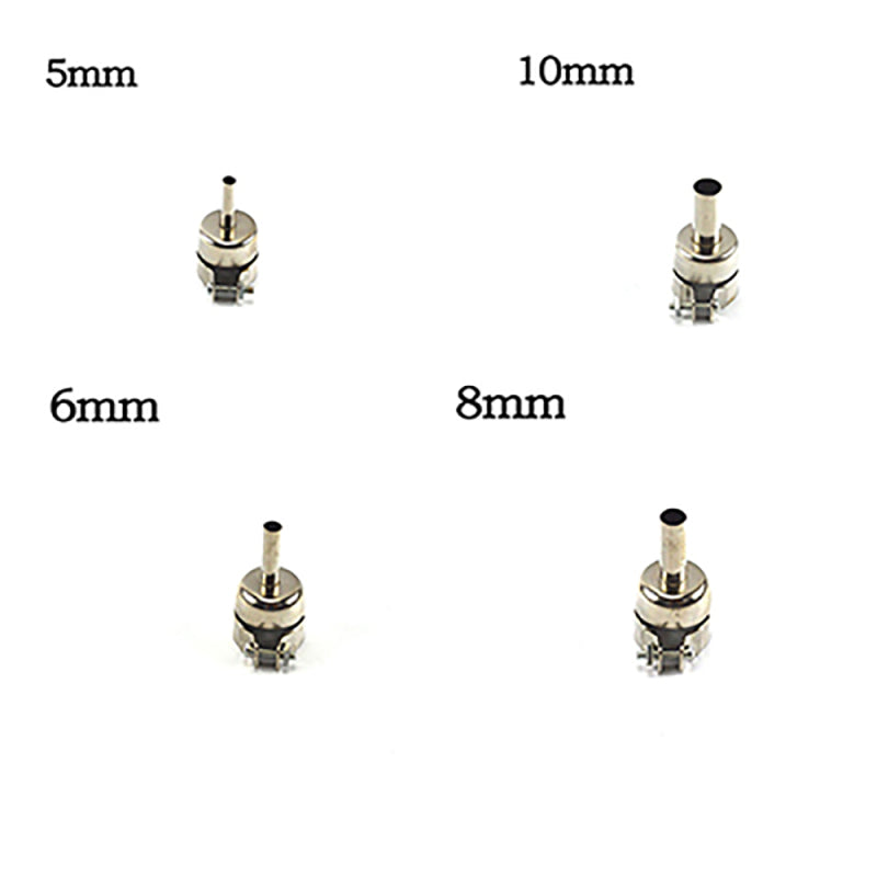 8pcs Round Nozzle for 850 Hot Wind Air Gun Welding Heat Resistant Soldering