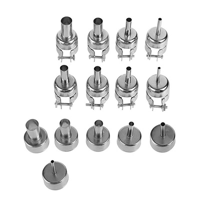 8pcs Round Nozzle for 850 Hot Wind Air Gun Welding Heat Resistant Soldering