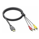 HDMI Male to 3 RCA Video Audio AV Cable Adapter For 1080P HDTV DVD