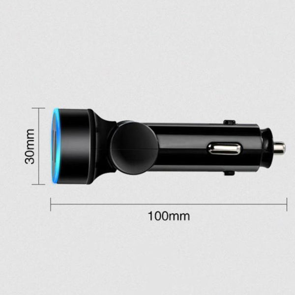 Rotary Car Charger Multifunction 5v3.1a Dual USB Digital Display Car Charg ETQ