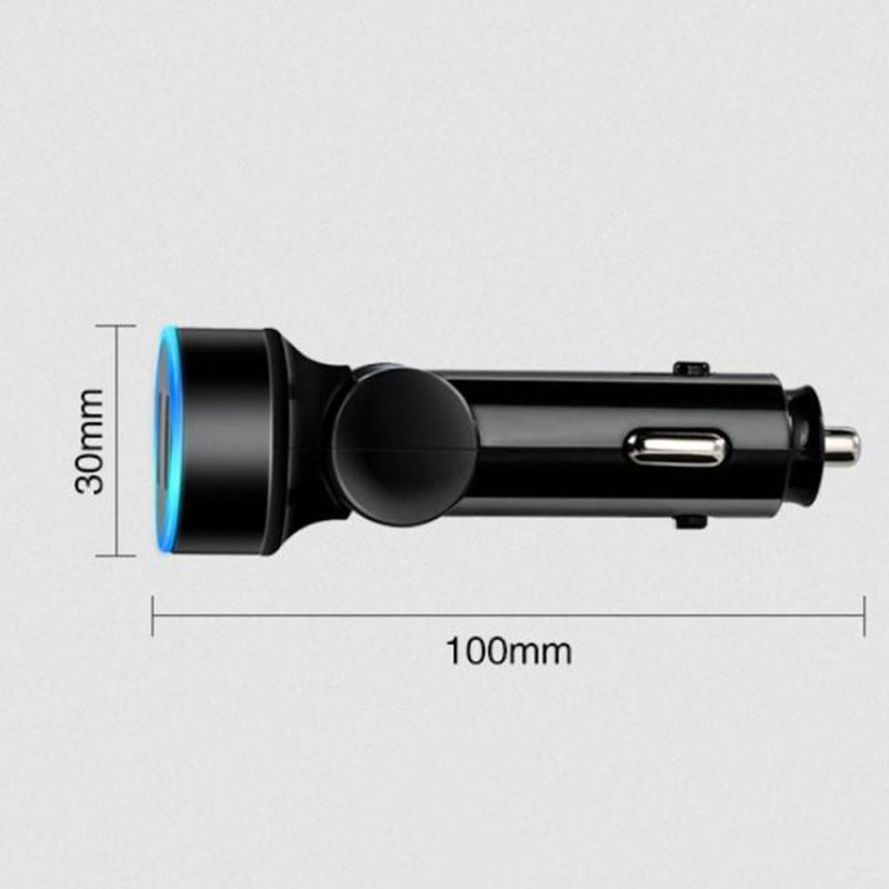 Rotary Car Charger Multifunction 5v3.1a Dual USB Digital Display Car Charg ETQ