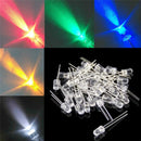 1000pcs 5mm Round LED Diode Set Fixed  In  Red /Green/Blue /Yellow / W VGV