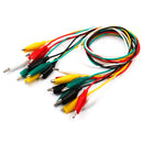 20pcs Alligator Crocodile Clip Test Lead 5 Coloured Cable Wire Double End Jumper
