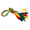 20pcs Alligator Crocodile Clip Test Lead 5 Coloured Cable Wire Double End Jumper