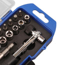 23Pcs Sleeve Screwdriver Set Ratchet Wrench Spanner Drill Combination Ki MKU