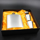4*Stainless Steel 7 oz Hip Liquor Whiskey Alcohol Flask + Funnel + Wine Glass qw