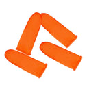 100PCS Prevent Slip Rubber Finger Cots Protector Fingertip Gloves Anti S ZBW
