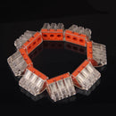 20PCS PCT-103D Push Wire Wiring Connector 3 Pin Conductor Terminal Block WRG