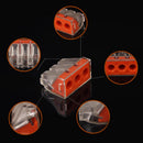 20PCS PCT-103D Push Wire Wiring Connector 3 Pin Conductor Terminal Block WRG