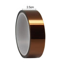 2pcs 0.06mm * 25mm * 33m Tape High Temperature Heat Resistant Polyimide tyu ETK