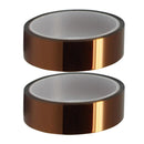 2pcs 0.06mm * 25mm * 33m Tape High Temperature Heat Resistant Polyimide tyu ETK