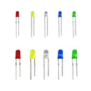 300pc 3mm 5mm Red Green Blue Yellow White LED Light Bulb Lamp Emitting Dio QNI