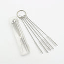 Car Carburetor Carbon Dirt Jet Remove Set 10 Clean Needles 5 Brush Tool Handy