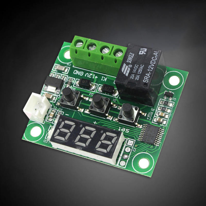 DC 12V Digital LED Thermostat Temperature Control Switch Module XH-W12 YMR OAX