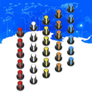 30PCS 6mm WH148 Potentiometer Shaft Control Rotary Knob Cap 15mmx17mm 5  RWD