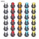 30PCS 6mm WH148 Potentiometer Shaft Control Rotary Knob Cap 15mmx17mm 5 Colors a