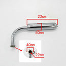 Exhaust Pipe Muffler 48cc 66cc 70cc 80cc Motorised Motorized Bicycle PQP