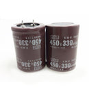 2PCS Electrolytic Capacitors 450V/330UF Size 30*40MM New Hard Aluminum ert