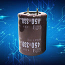 2PCS Electrolytic Capacitors 450V/330UF Size 30*40MM New Hard Aluminum ert
