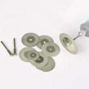 10X 35mm Mini Diamond Cutting Disc Saw Blade for Glass Rotary Tool 3mm Shank