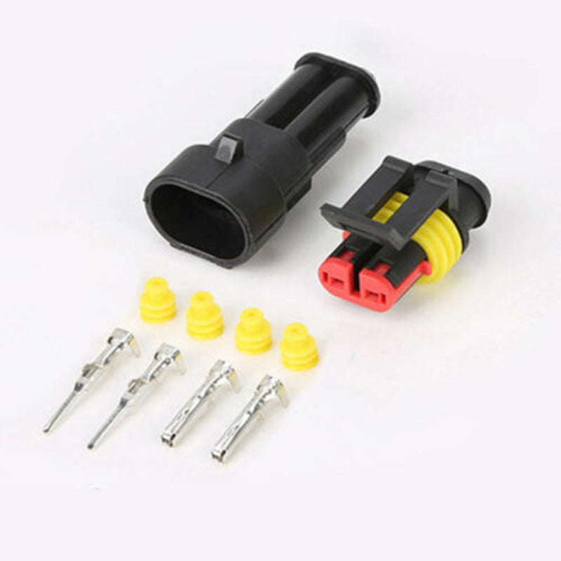 5pcs 2pUniversal Car Electrical Wire Connector Terminal 1.5 Way Terminal AHB