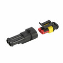 5pcs 2pUniversal Car Electrical Wire Connector Terminal 1.5 Way Terminal AHB