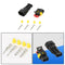 5pcs 2pUniversal Car Electrical Wire Connector Terminal 1.5 Way Terminal AHB