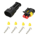 5pcs 2pUniversal Car Electrical Wire Connector Terminal 1.5 Way Terminal AHB