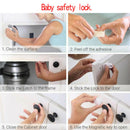 4X Magnetic Cabinet Locks Baby Safety Invisible Child Kids Proof Cupboard New as