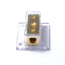 Audio Stereo Solar Amp Power/Ground Cable Splitter Distribution Block 2 PET