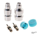 6X High Low Pressure Dust Cover Air Conditioning Valve Core Replacement MKT
