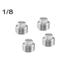 4x 1/8 in Pipe Boat Marine Stainless Replacement Transom Garboard Drai LLI