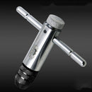 5pcs Hand Tap Set Screw Thread Taps T-Wrench Reamer M6-M12 Twist Drill SAR