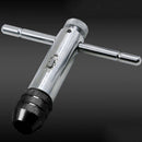5pcs Hand Tap Set Screw Thread Taps T-Wrench Reamer M6-M12 Twist Drill SAR
