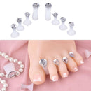 2 Set Toe Separator Silicone Foot Nail Art Tools Pedicure Nails Painti UXO