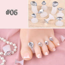 2 Set Toe Separator Silicone Foot Nail Art Tools Pedicure Nails Painti UXO