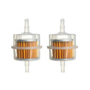2pcs Universal Inline Gas Petrol Fuel Filter 6/8mm Pipe For Car Motorcyc MWB