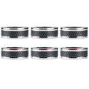 6PCS Car Styling Door Sill Protector Carbon Fiber Moulding Strip Trim Front cvb