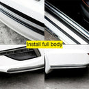 6PCS Car Styling Door Sill Protector Carbon Fiber Moulding Strip Trim Front cvb