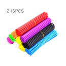 216pcs Motorcycle Dirt Bike Off Road Rim Wheel Spoke Skins Wheel Spoke Wra RML