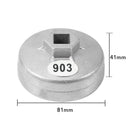 4PCS 903 Car Flute Aluminum Oil Filter Wrench Socket Remover Kit For Hon ZBP