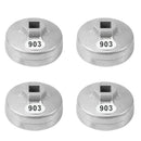 4PCS 903 Car Flute Aluminum Oil Filter Wrench Socket Remover Kit For Hon ZBP