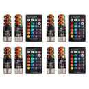 4 Sets Flashing Remote License Plate Light ABS Orange Yellow Universal  UGO PKE