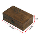 70pcs Alphabet Letter Number Wood Rubber Stamps Set Wooden Box Multi-purpo PHQ