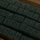 70pcs Alphabet Letter Number Wood Rubber Stamps Set Wooden Box Multi-purpo PHQ