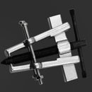 65mm Two Jaw Bearing Gear Puller Extractor Installation Remover Hand Tool Kit tv