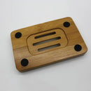 Natural Bamboo Wood Bathroom Shower Soap Tray Dish Storage Holders Plate Tool x1