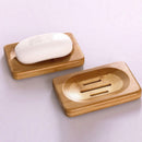 Natural Bamboo Wood Bathroom Shower Soap Tray Dish Storage Holders Plate Tool x1