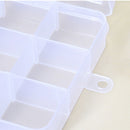 5pcs 15 Girds Clear Plastic Compartment Adjustable Organizer Storage Jewel RQK