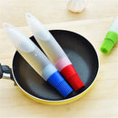 3PCS Silicone Oil Bottle With Brush Baking BBQ Basting Brush Pastry Oil  LLQ